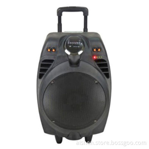 Portable Speakers with USB/SD/FM/Remote Control/Wireless Mic, Rechargeable Battery